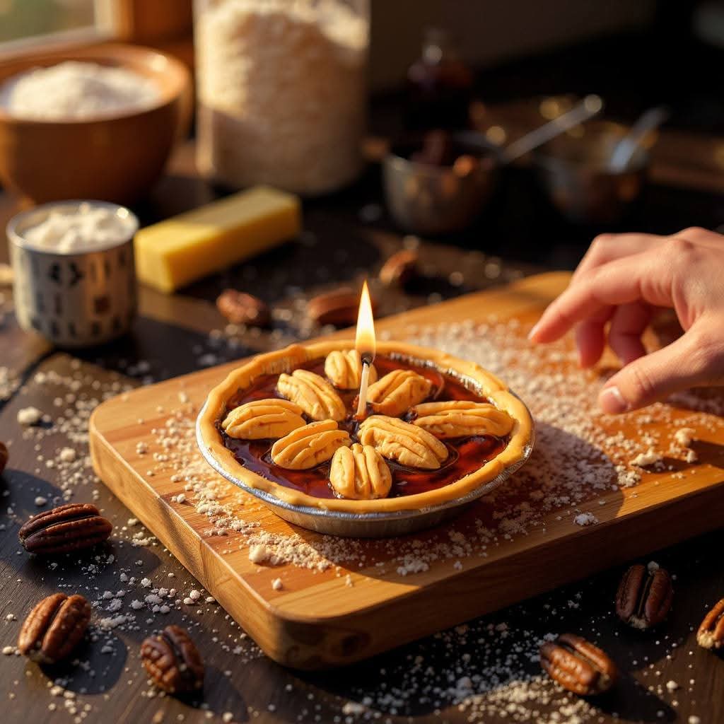 Pecan pie scented candle