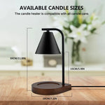 Black Metal & Wood Base Electric Warmer