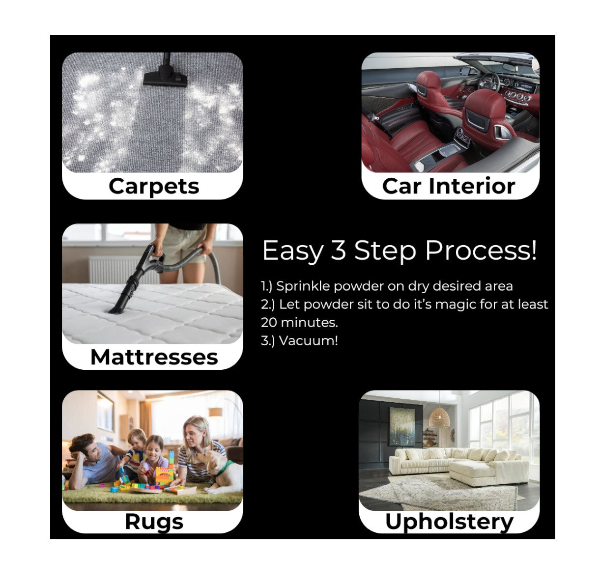 Lilac Carpet & Upholstery Deodorizing Powder