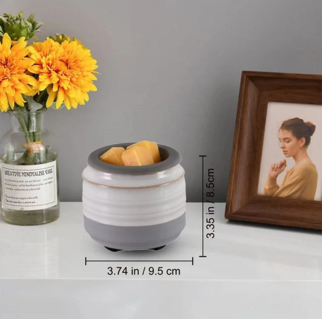 Gray & White Electric Wax Warmer