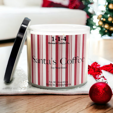 Santa's Coffee - 3 Wick Candle