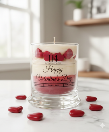 Happy Valentine's Day- Magnolia and Peony Scented Candle