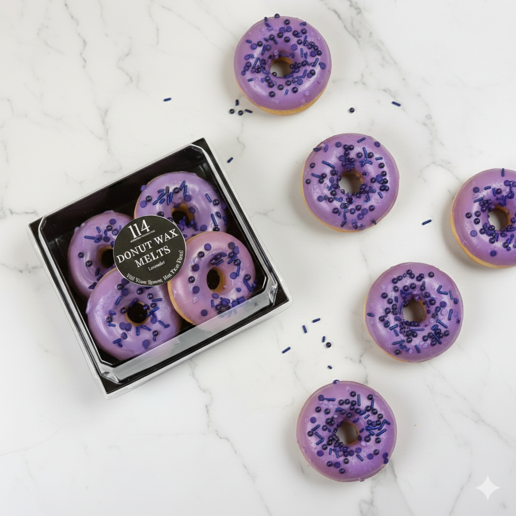Realistic Lavender Donut Wax Melts