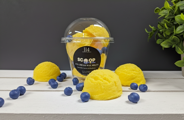 Lavender, Lemon & Blueberry Ice Cream Scoops