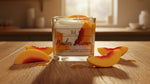 Peaches and cream dessert candle