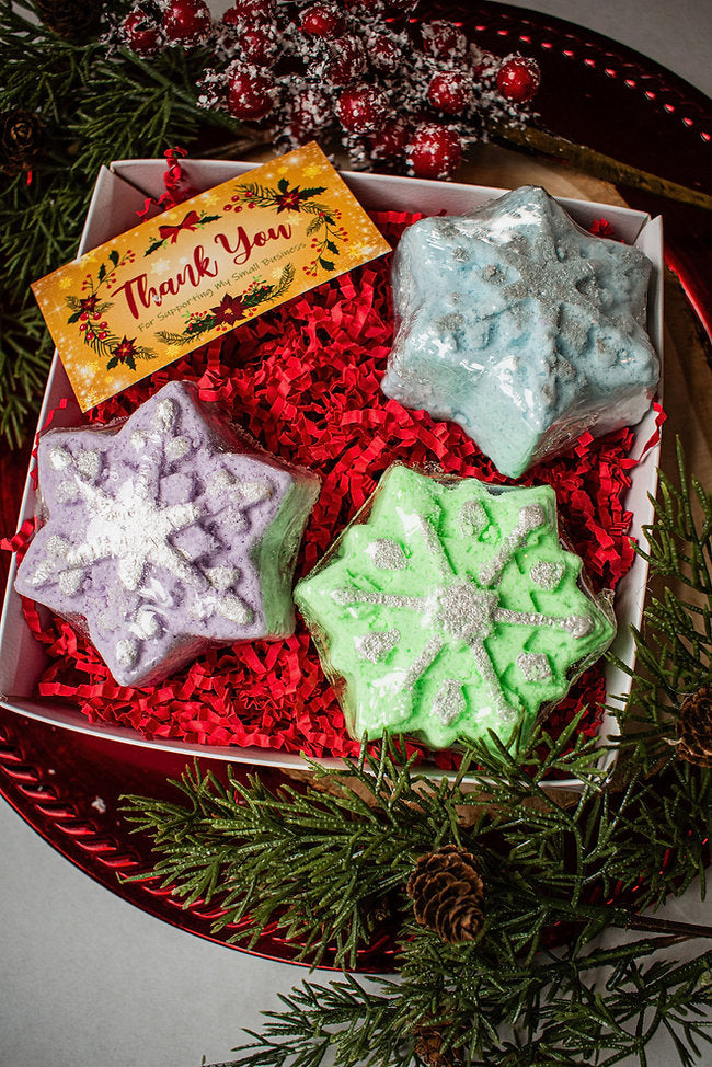 Snowflake Bath Bomb Gift Set