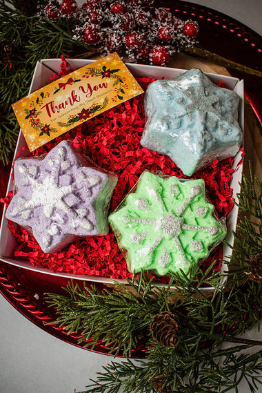 Snowflake Bath Bomb Gift Set