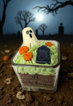 Spooky Graveyard Halloween Candle